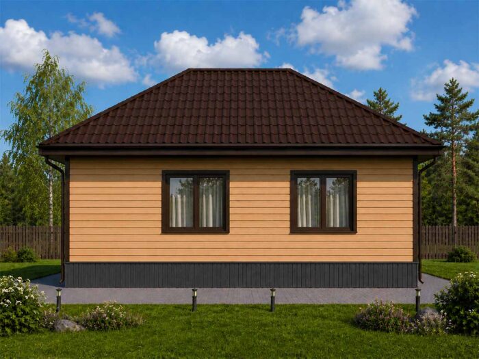 Дом из бруса 83,6 м², 1 этаж — строительство в Томске