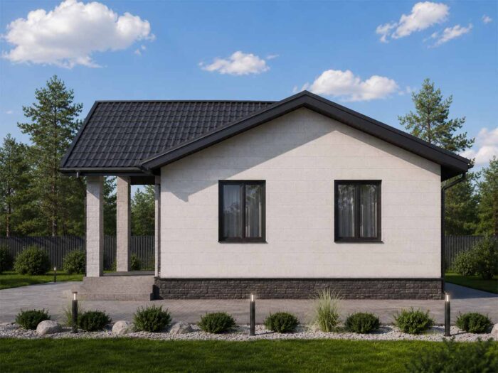 Дом из газобетона 131,7 м², 1 этаж — строительство в Томске