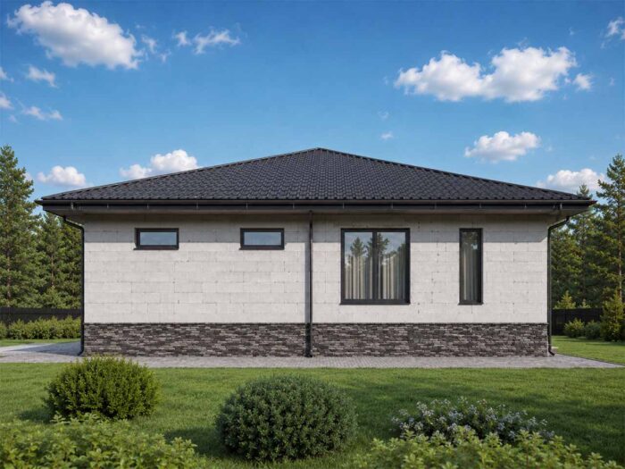 Дом из газобетона 211,1 м², 1 этаж — строительство в Томске