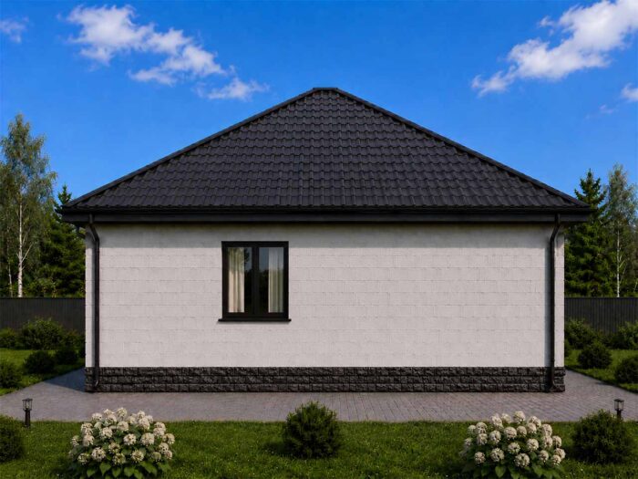 Дом из газобетона 74,6 м², 1 этаж — строительство в Томске