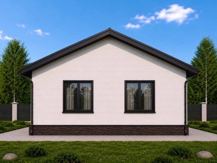 Дом из газобетона 80,6 м², 1 этаж — строительство в Томске