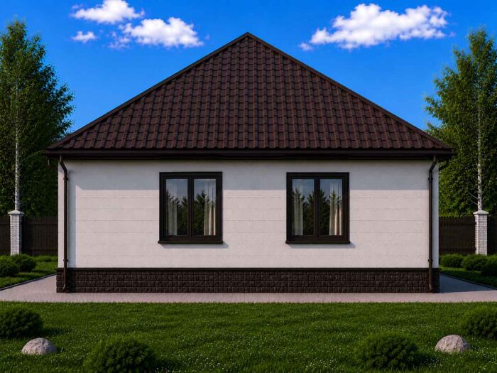 Дом из газобетона 90,3 м², 1 этаж — строительство в Томске