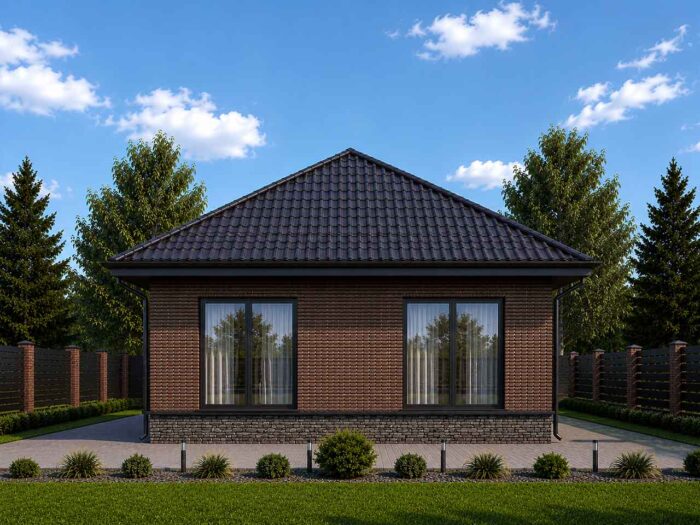 Дом из кирпича 102,5 м², 1 этаж — строительство в Томске