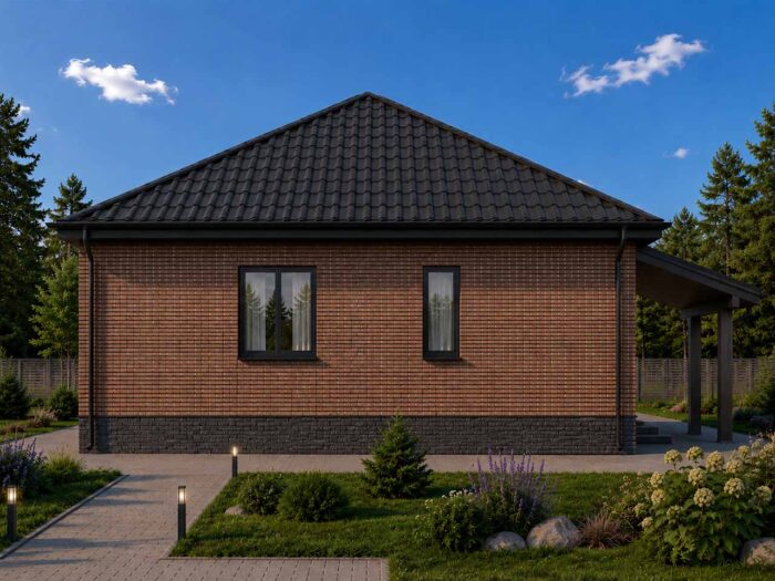 Дом из кирпича 109 м², 1 этаж — строительство в Томске