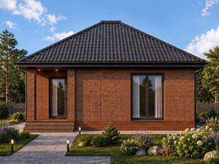Дом из кирпича 109,8 м², 1 этаж — строительство в Томске