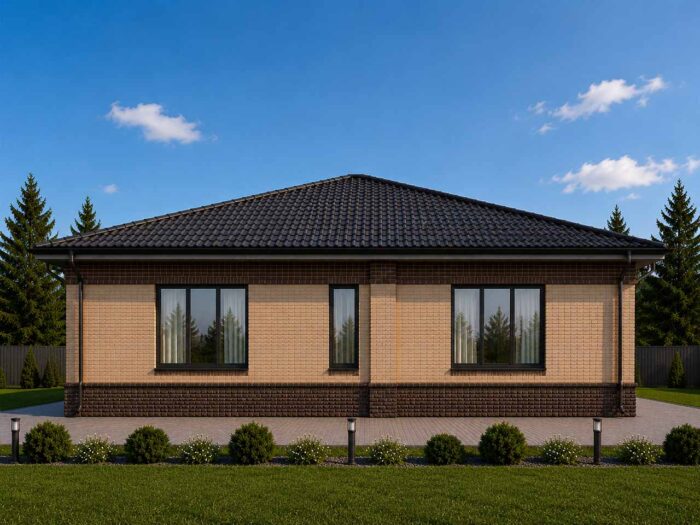 Дом из кирпича 211,1 м², 1 этаж — строительство в Томске