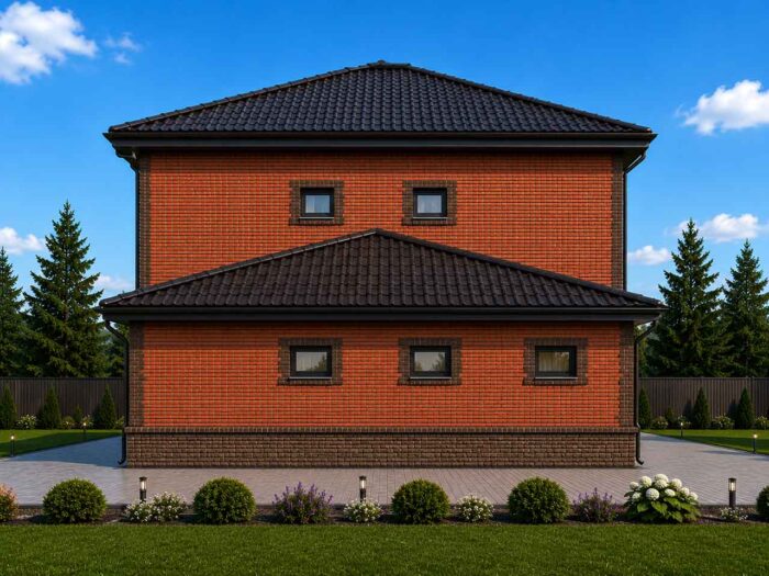 Дом из кирпича 242 м², 2 этажа — строительство в Томске