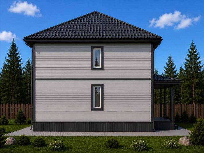 Дом из бруса 146,5 м², 2 этажа — строительство в Томске