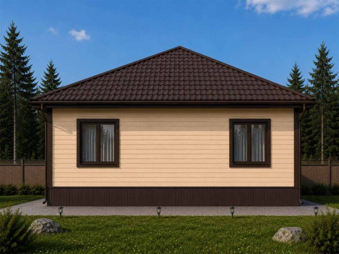 Дом из бруса 80,9 м², 1 этаж — строительство в Томске