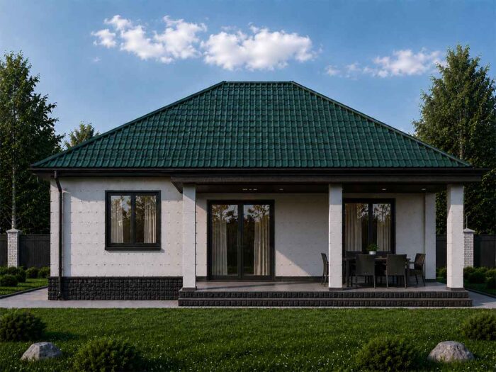 Дом из газобетона 111,6 м², 1 этаж — строительство в Томске