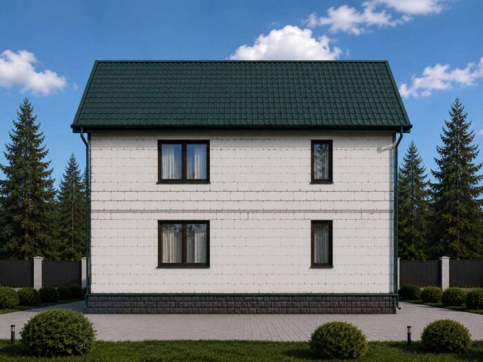 Дом из газобетона 127,1 м², 2 этажа — строительство в Томске