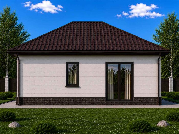 Дом из газобетона 90,3 м², 1 этаж — строительство в Томске