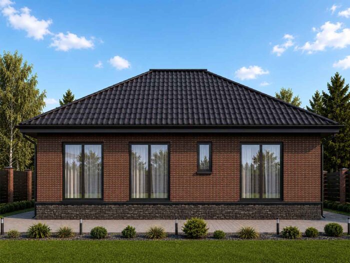 Дом из кирпича 102,5 м², 1 этаж — строительство в Томске