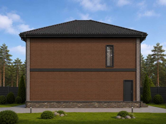 Дом из кирпича 134,9 м², 2 этажа — строительство в Томске