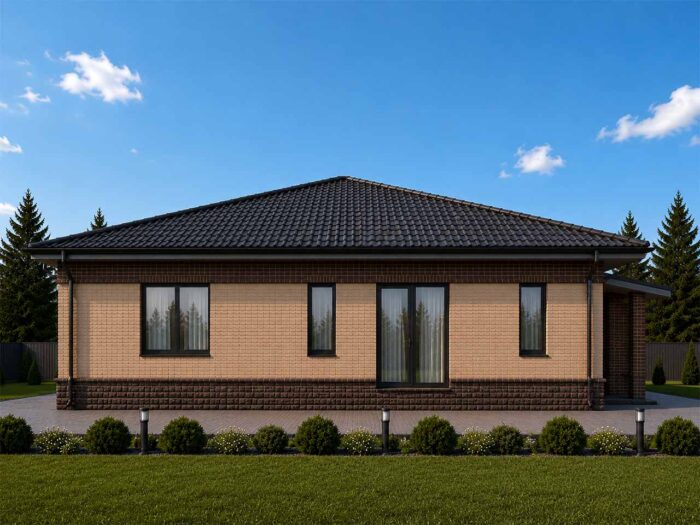 Дом из кирпича 211,1 м², 1 этаж — строительство в Томске