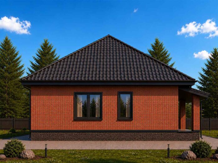 Дом из кирпича 99,3 м², 1 этаж — строительство в Томске